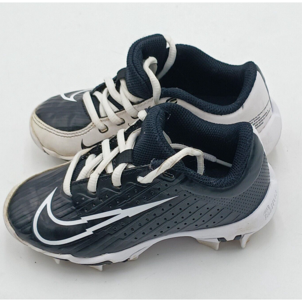 Nike Vapor Ultrafly 4 Keystone Cleats Boys 10C Black White Baseball DA0702-001